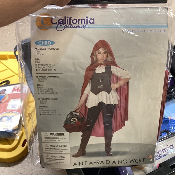 Ain't Afraid A No Wolf Riding Hood Costume Child XL - Picture 2 of 4